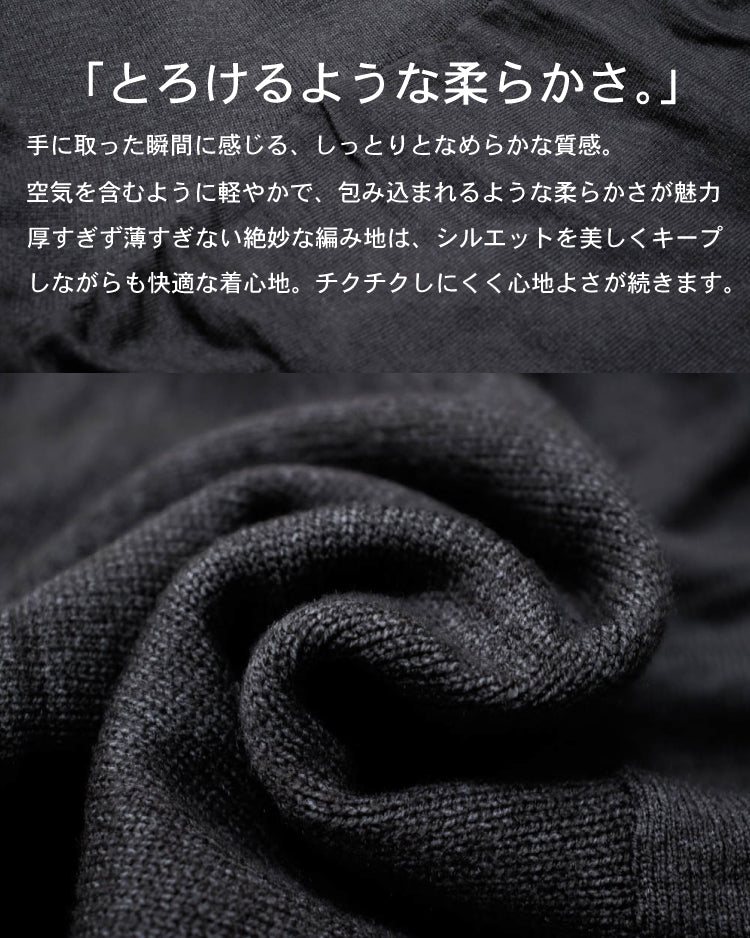 ティアードニットワンピース 素材アップ
